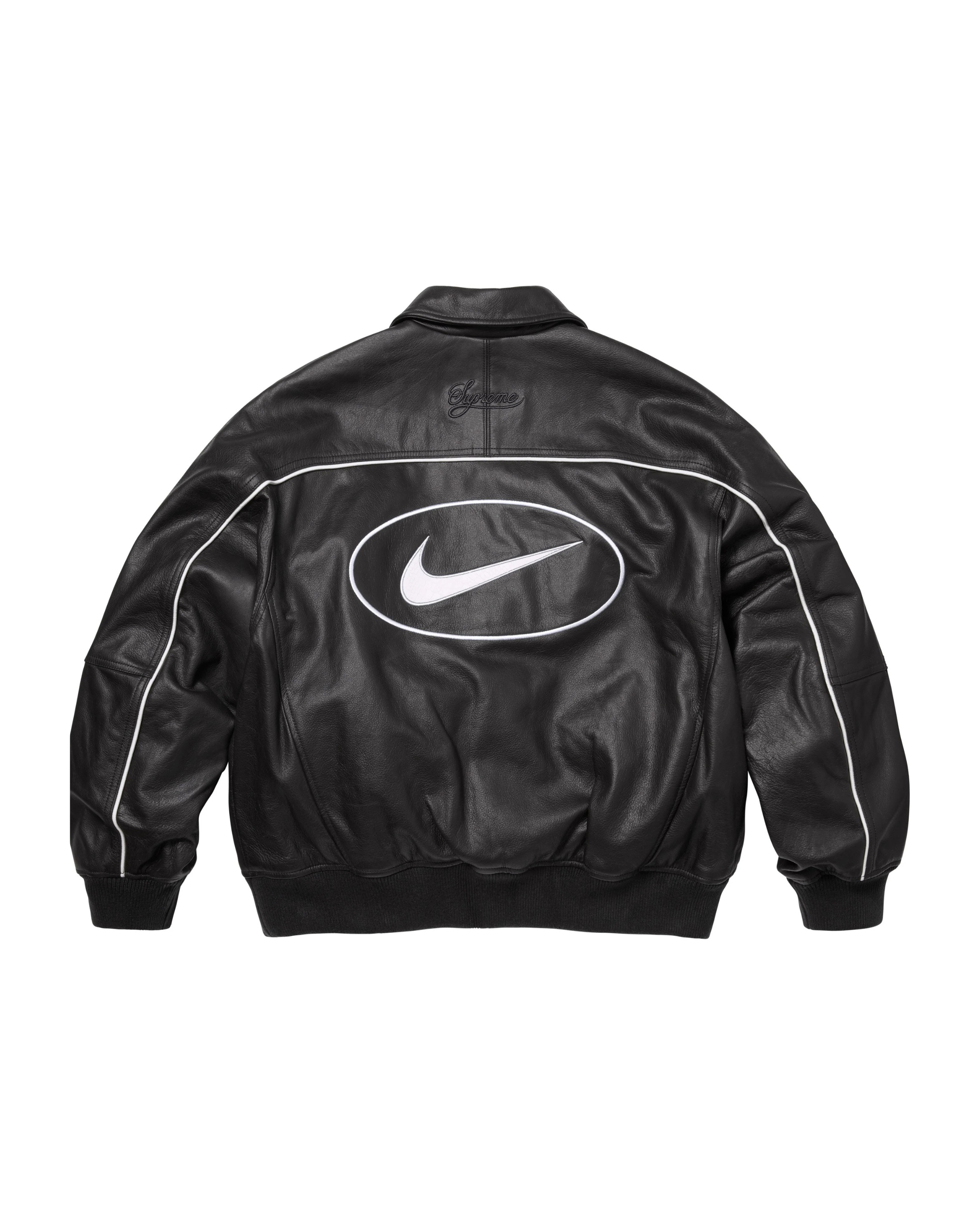 Supreme x Nike Leather Varsity Jacket - 