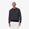 LACOSTE Cotton Crew Neck Striped Sweater
