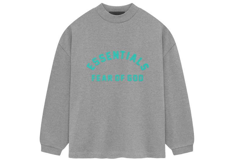 Fear of God Essentials Heavy Longsleeve - 'Dark Heather Oatmeal'