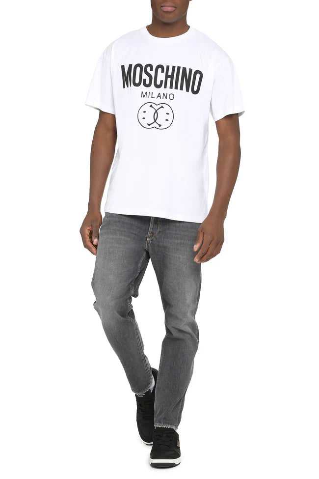 Moschino Black Double Smiley T-Shirt