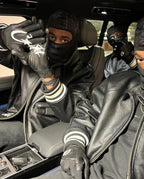 Corteiz Leather Gloves - "Black"