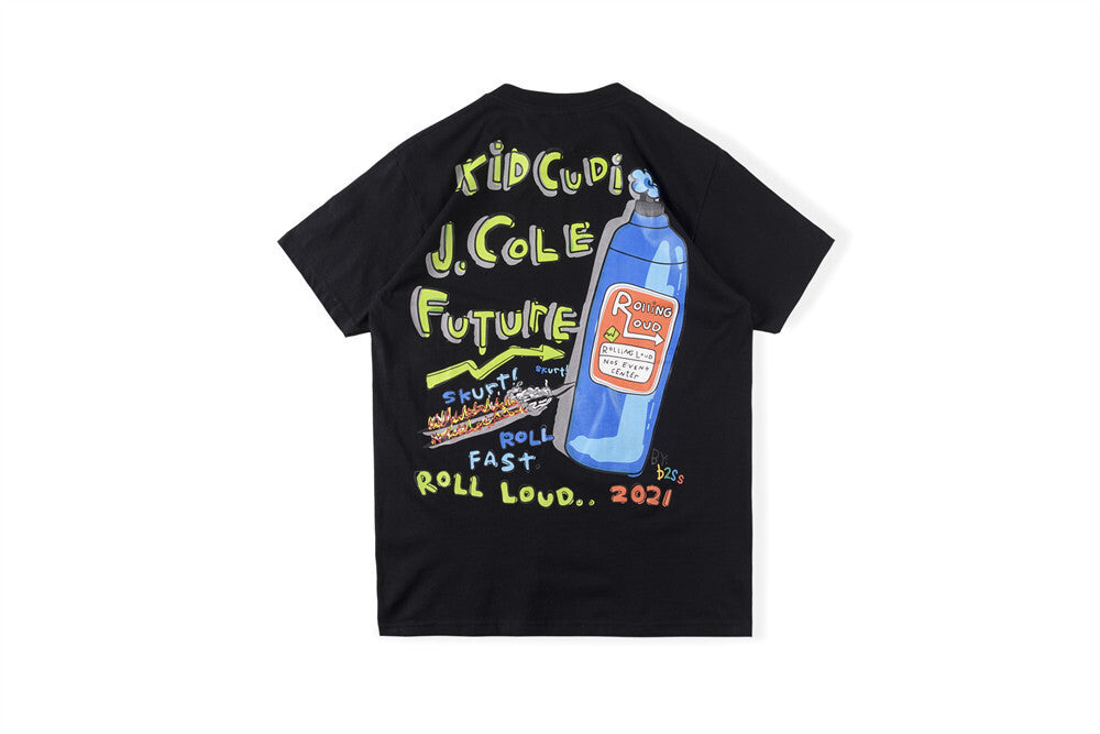 Rolling Loud T-Shirt • Kid Cudi • J. Cole • Future 'Black'