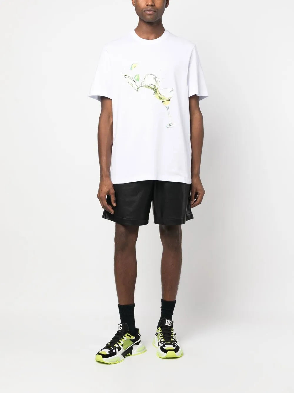 MSGM cocktail-print cotton T-shirt