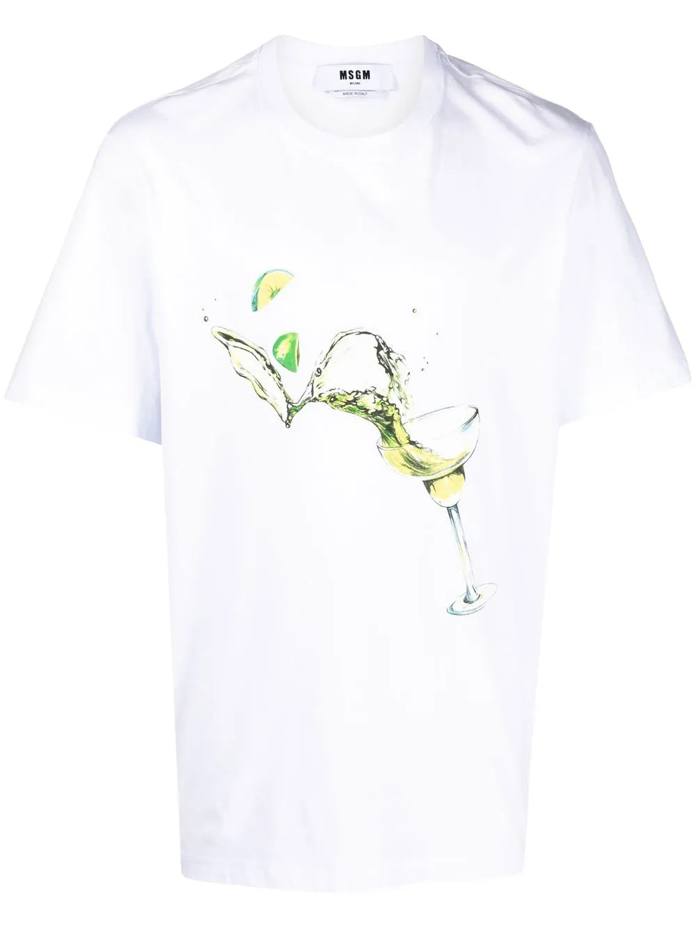 MSGM cocktail-print cotton T-shirt