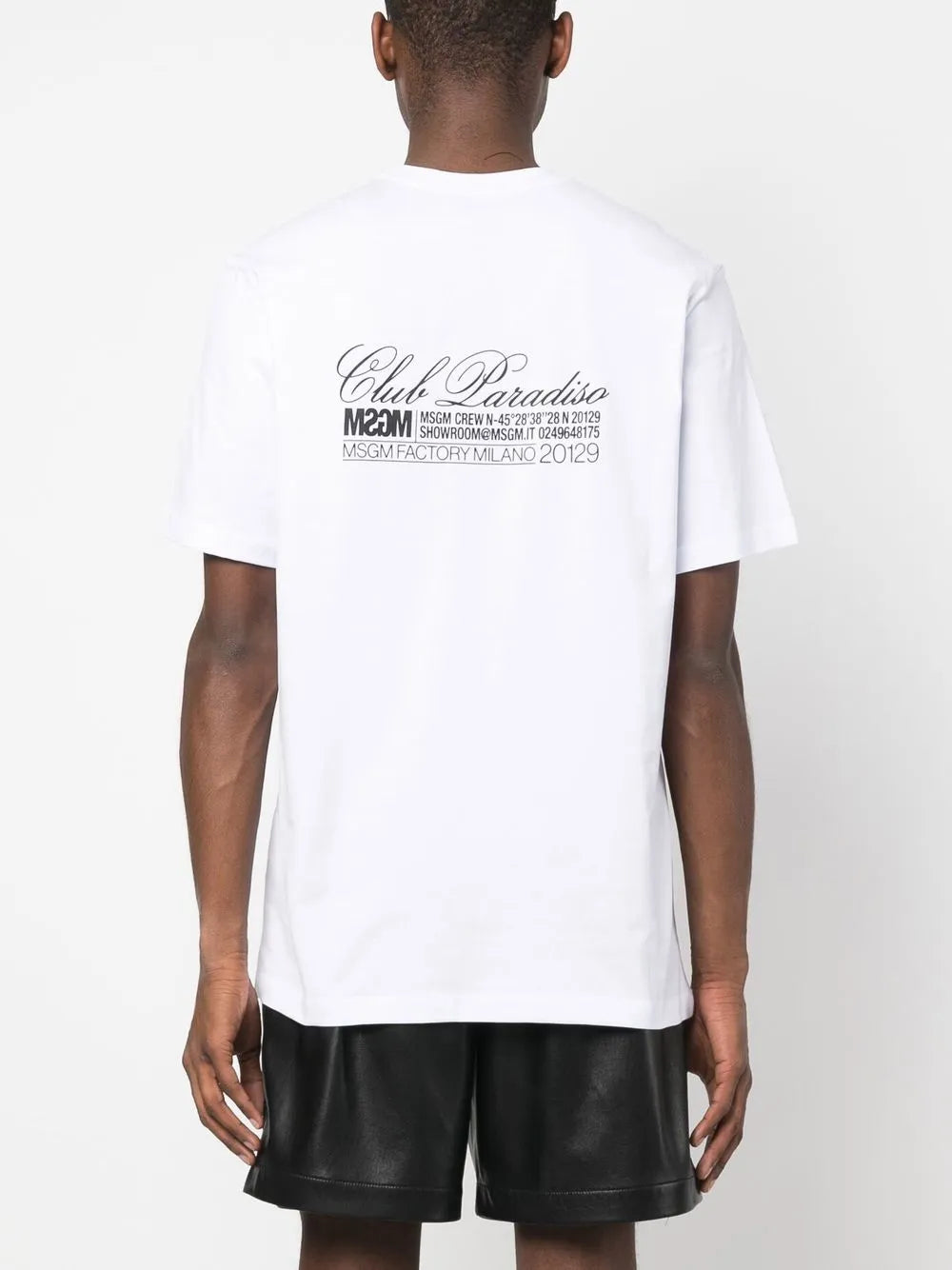 MSGM cocktail-print cotton T-shirt