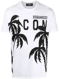 DSQUARED2 palm tree logo-print T-shirt