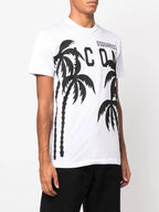 DSQUARED2 palm tree logo-print T-shirt