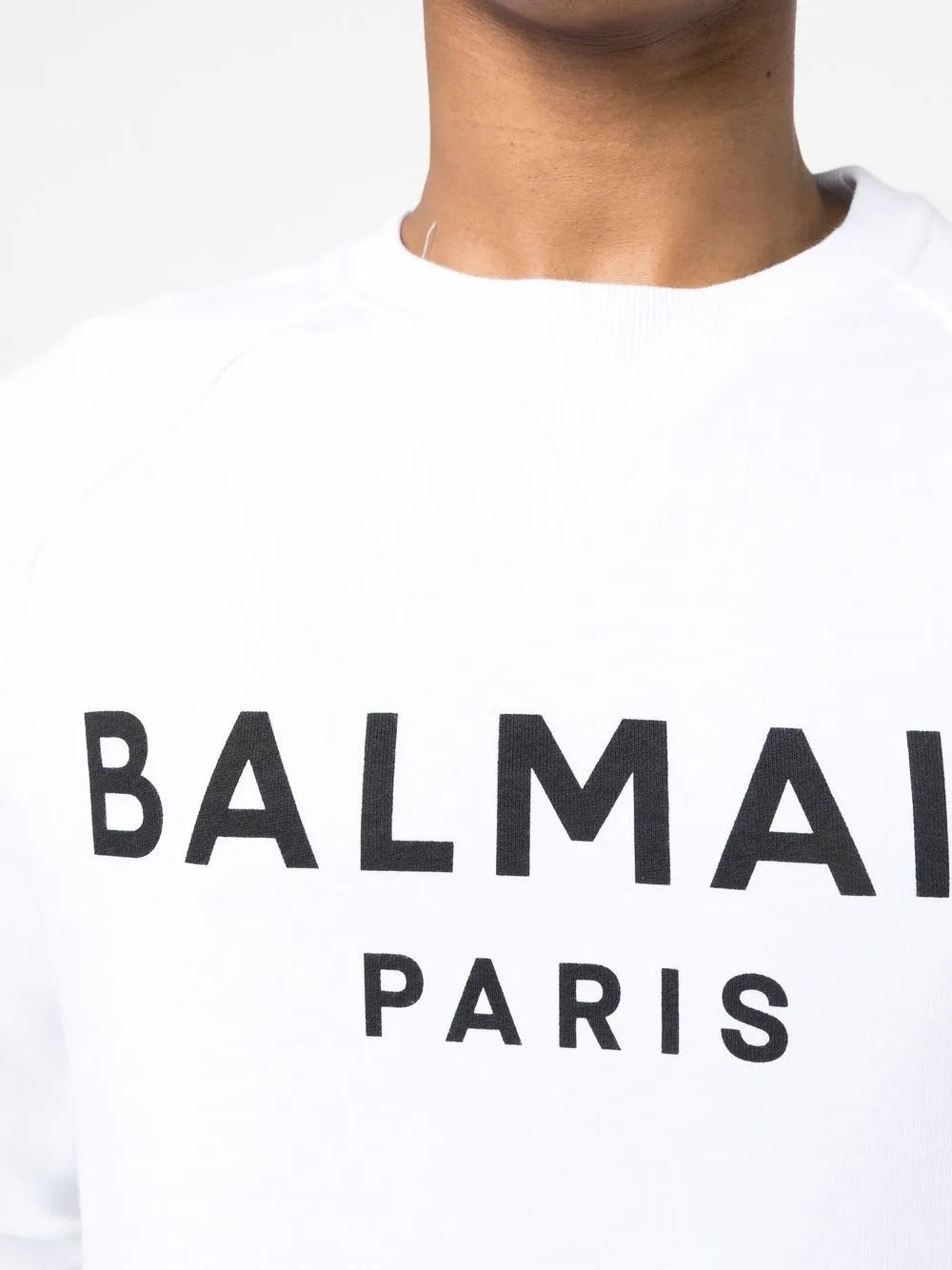 Balmain logo-print cotton sweatshirt