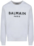 Balmain logo-print cotton sweatshirt