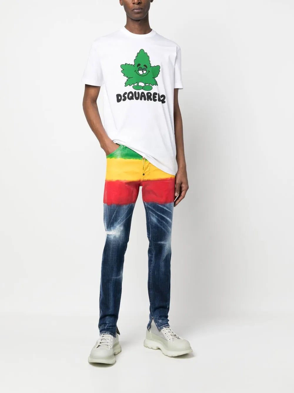 DSQUARED2 cartoon and logo print t-shirt