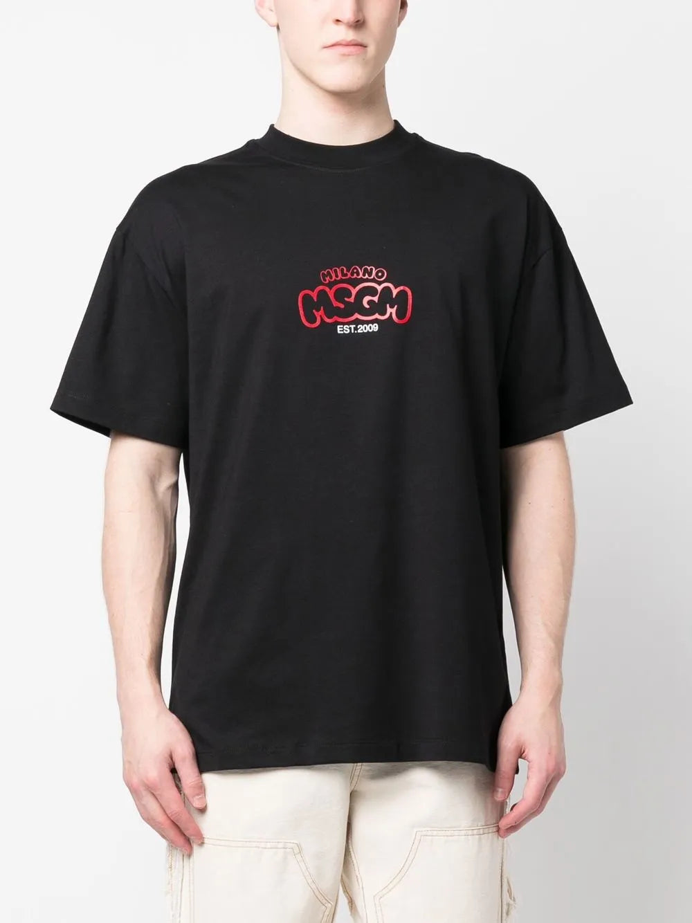 MSGM graphic-print cotton T-shirt