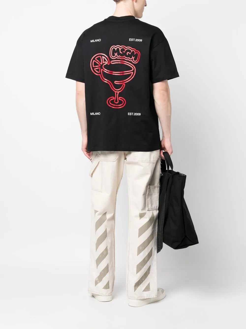 MSGM graphic-print cotton T-shirt