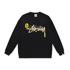 Bape X Stussy Patched Shark Crewneck Sweater