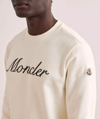 MONCLER Embroidered Cursive Logo Sweatshirt