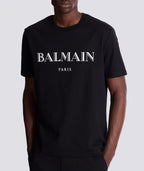 Balmain Logo Cotton Crewneck T-Shirt
