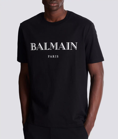 Balmain Logo Cotton Crewneck T-Shirt