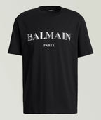 Balmain Logo Cotton Crewneck T-Shirt