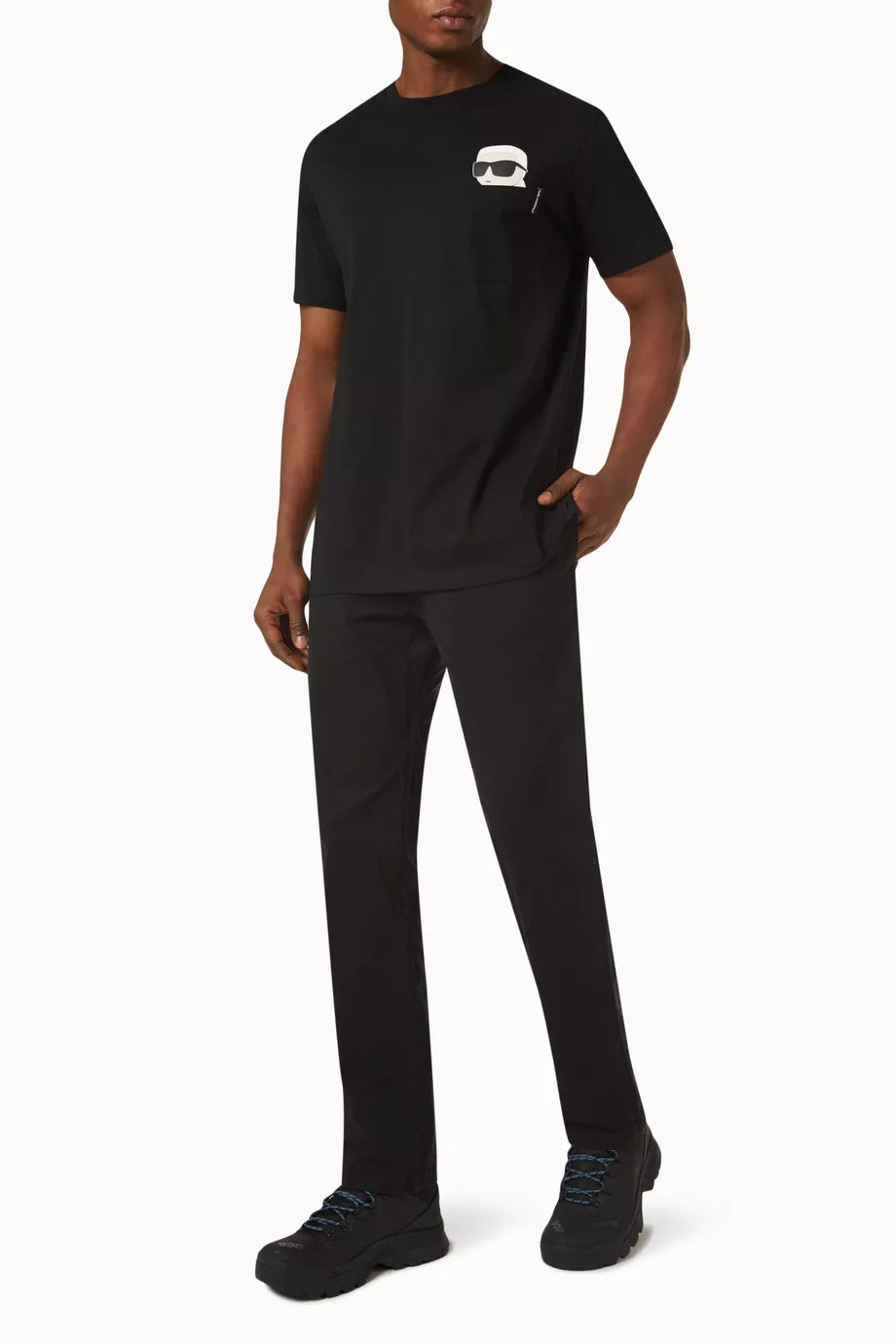 Karl Lagerfeld Ikonik 2.0 organic-cotton pocket t-shirt
