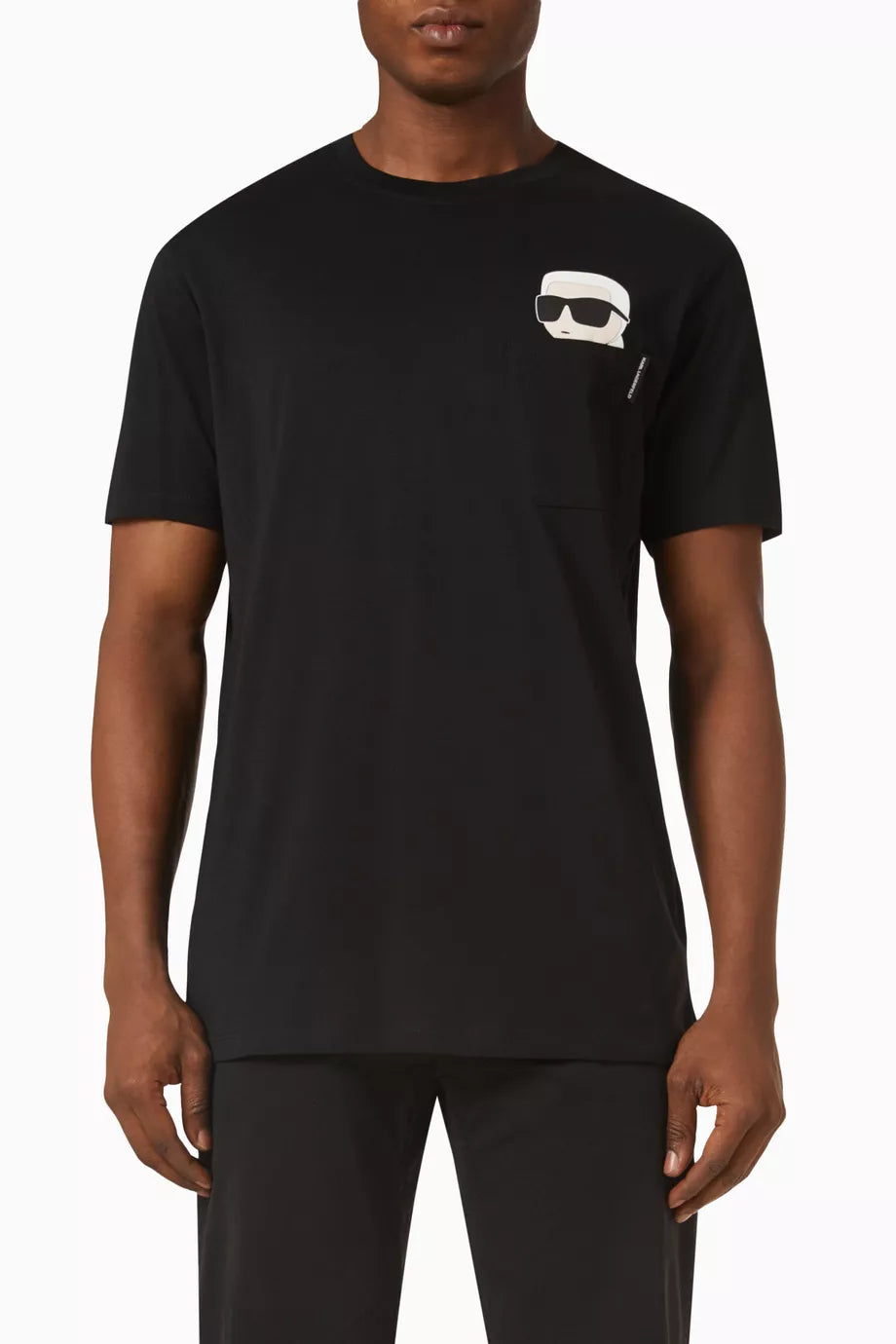 Karl Lagerfeld Ikonik 2.0 organic-cotton pocket t-shirt
