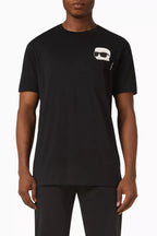 Karl Lagerfeld Ikonik 2.0 organic-cotton pocket t-shirt