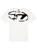 Diesel flocked-print crew-neck T-shirt