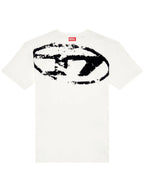 Diesel flocked-print crew-neck T-shirt