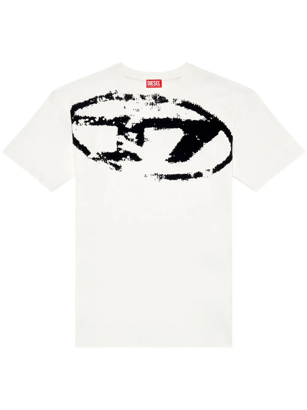 Diesel flocked-print crew-neck T-shirt