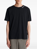 Balmain logo-embroidered cotton t-shirt