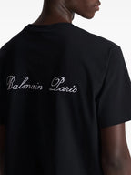 Balmain Paris Signature embroidered cotton t-shirt