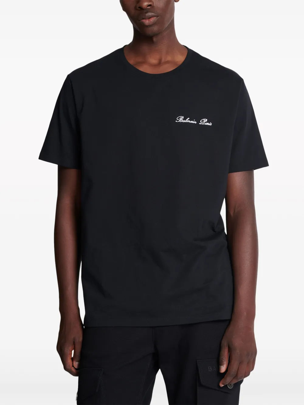 Balmain Paris Signature embroidered cotton t-shirt