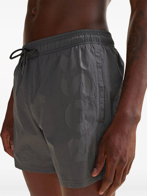 BOSS logo-print swim shorts