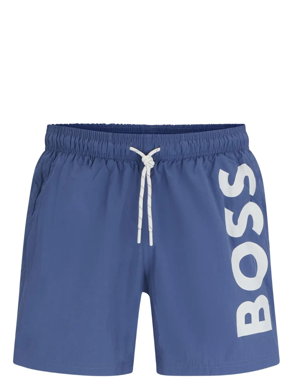 BOSS logo-print swim shorts