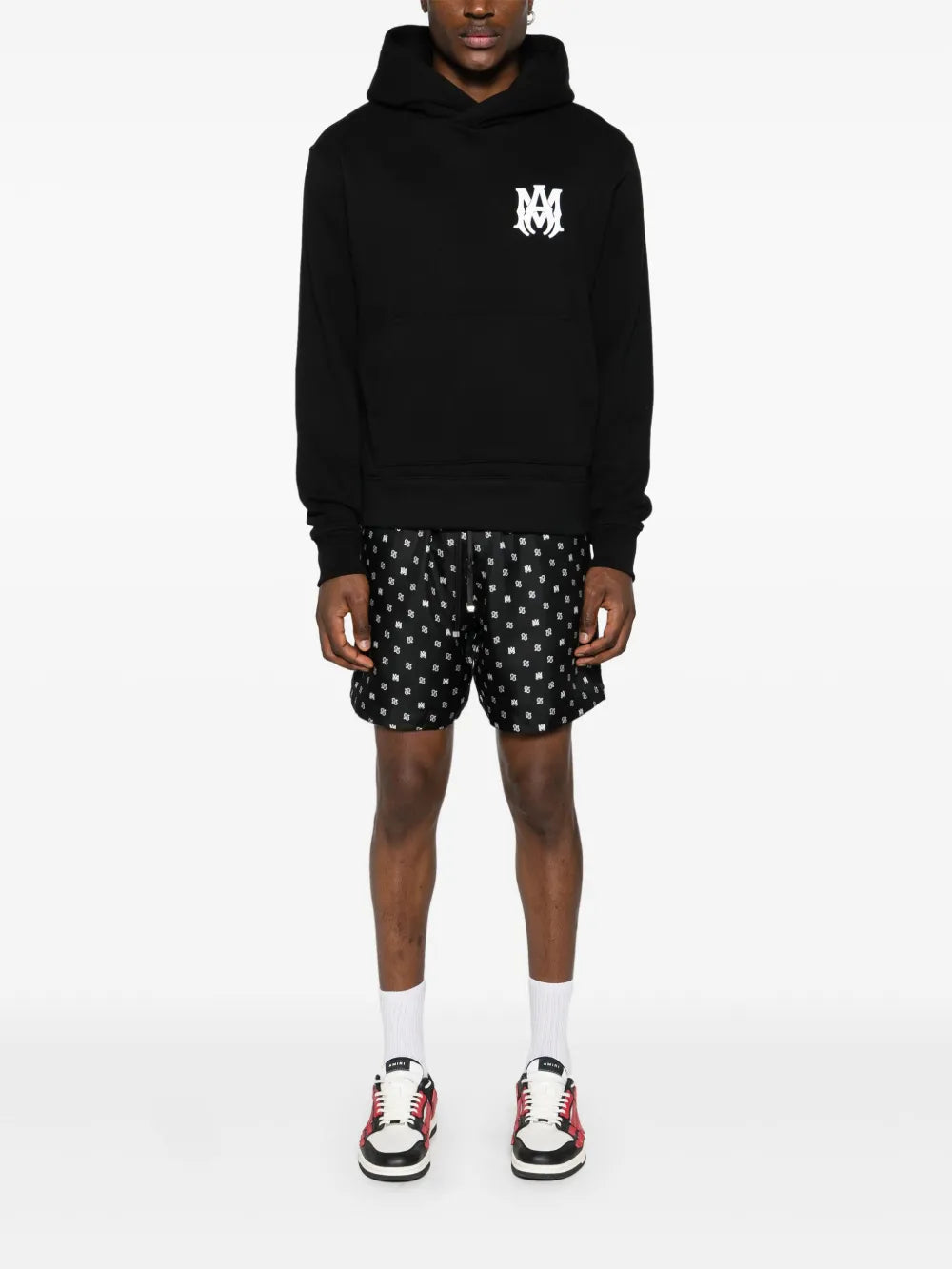 AMIRI logo-print cotton hoodie