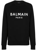 Balmain logo-print cotton sweatshirt