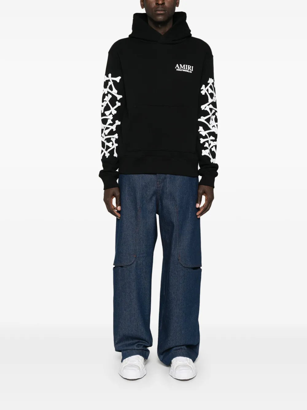 AMIRI Bones Stacked lyocell hoodie
