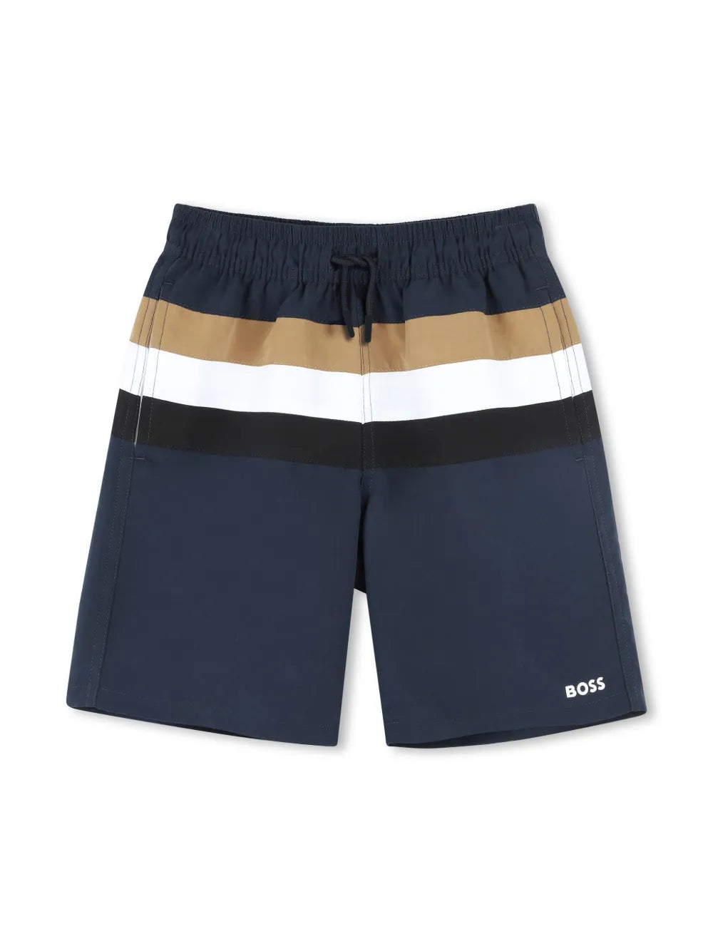 BOSS striped swim shorts