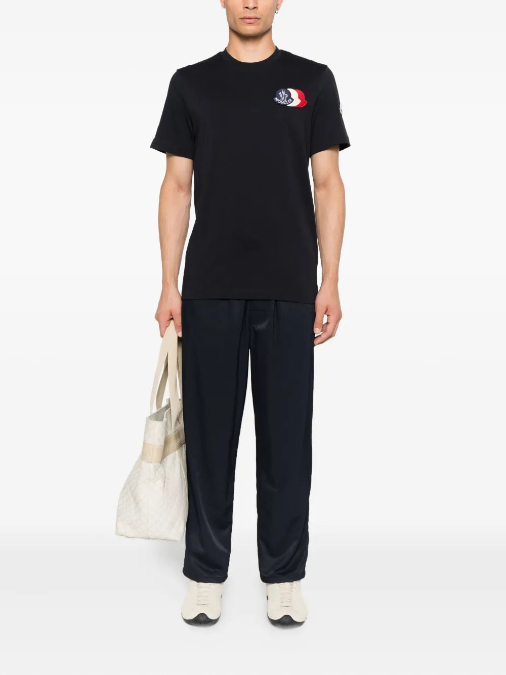 MONCLER logo-patch short-sleeve T-shirt