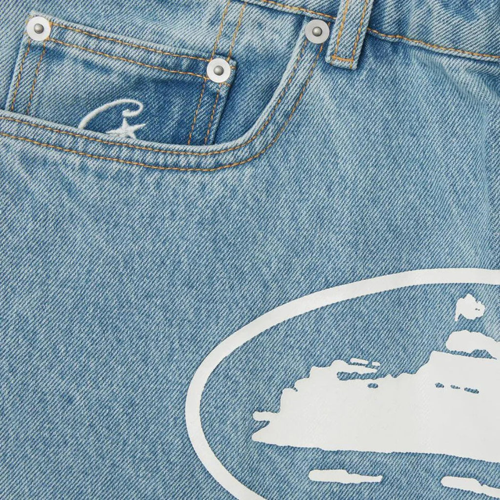 Corteiz OG Denim Shorts - 'Sky Blue'
