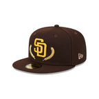 San Diego Padres Gold Leaf 59FIFTY Fitted Hat