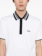 BOSS tipped-collar polo shirt
