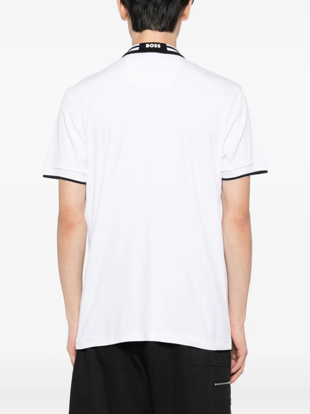 BOSS tipped-collar polo shirt