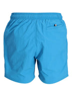 BOSS logo-print swim shorts