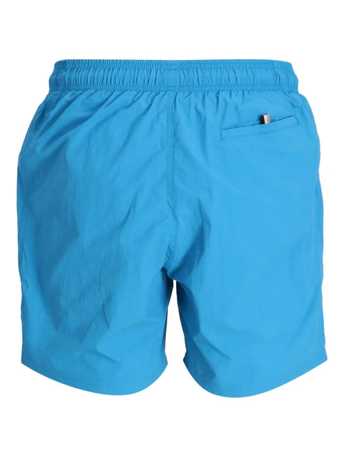 BOSS logo-print swim shorts