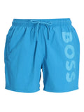 BOSS logo-print swim shorts