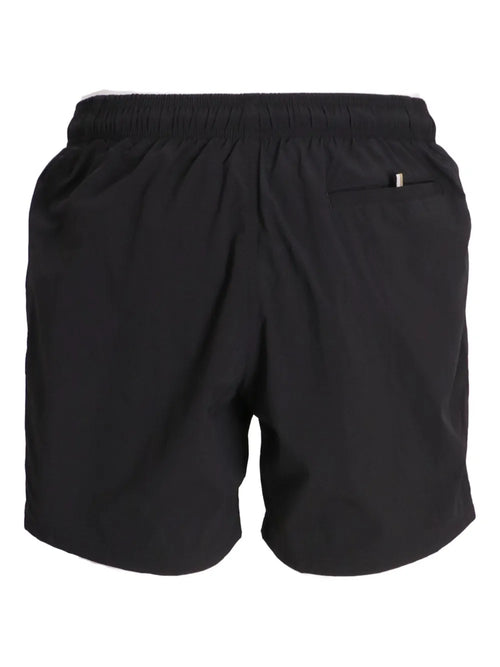 BOSS logo-print swim shorts