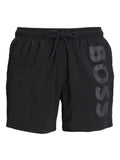 BOSS logo-print swim shorts