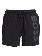 BOSS logo-print swim shorts