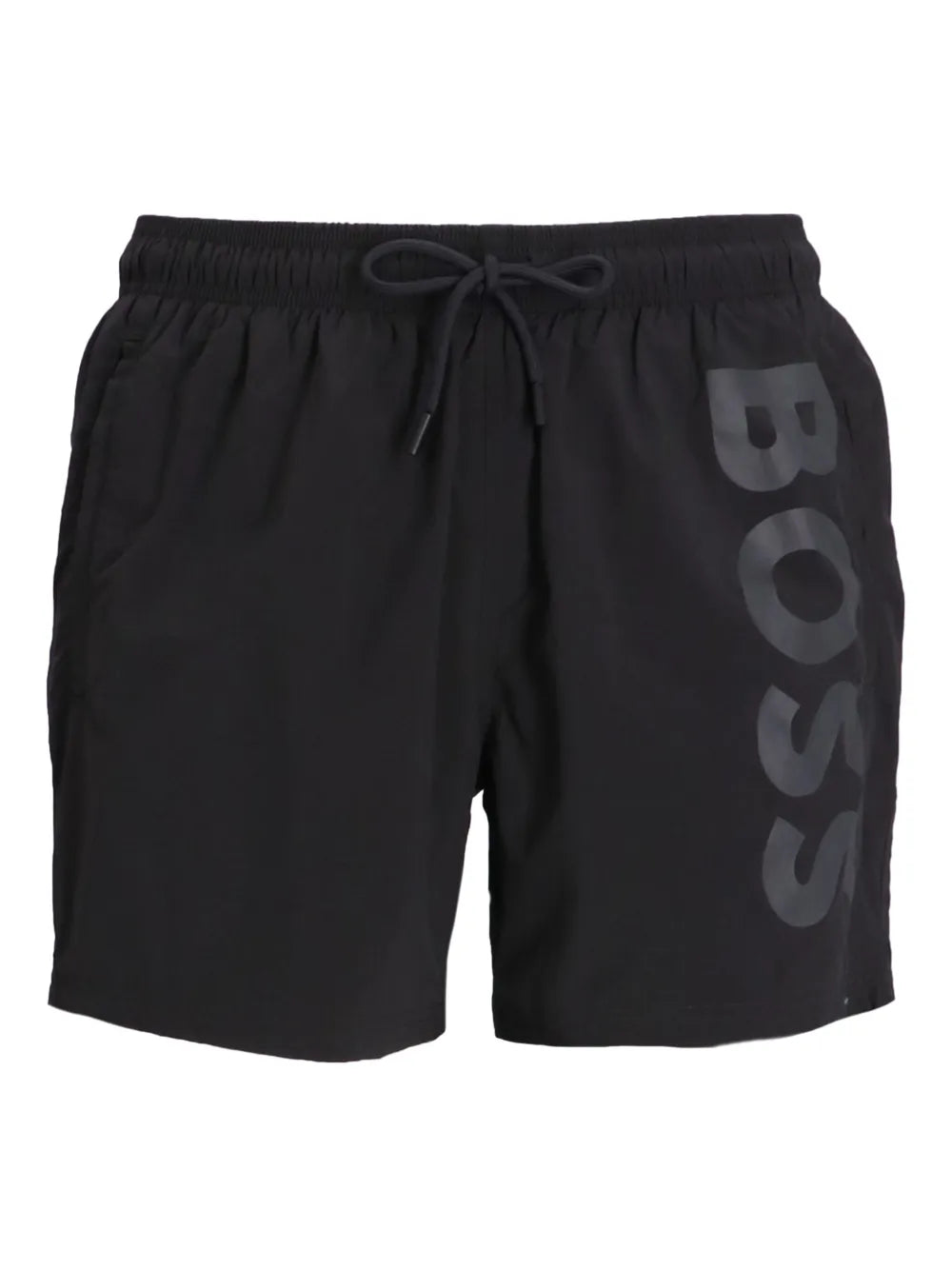 BOSS logo-print swim shorts
