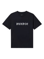 Purple logo-print T-shirt