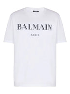 Balmain Logo Cotton Crewneck T-Shirt